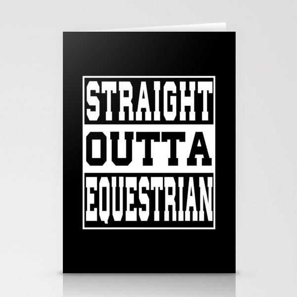 Equestrian Saying Funny Stationery Cards