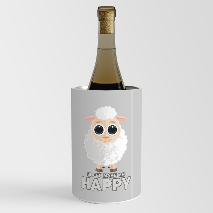 Sheep Make Me Happy Wine Chiller