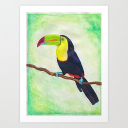 Talkative Toucan Art Print