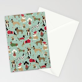 Christmas Dogs Stationery Card