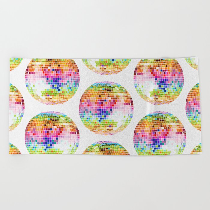 Disco Ball – Rainbow Beach Towel