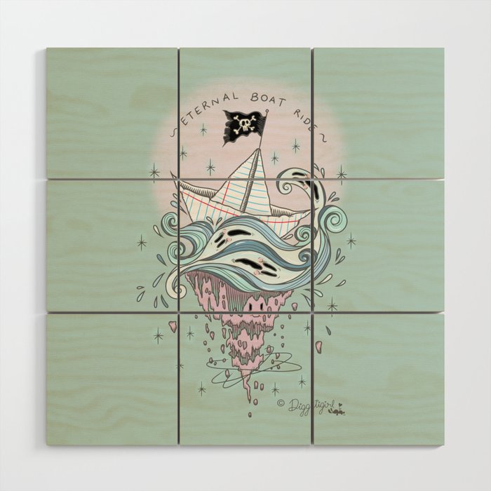 Eternal Boat Ride Wood Wall Art