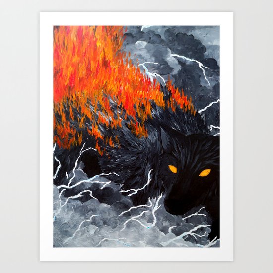 Down Cyuka Art Print