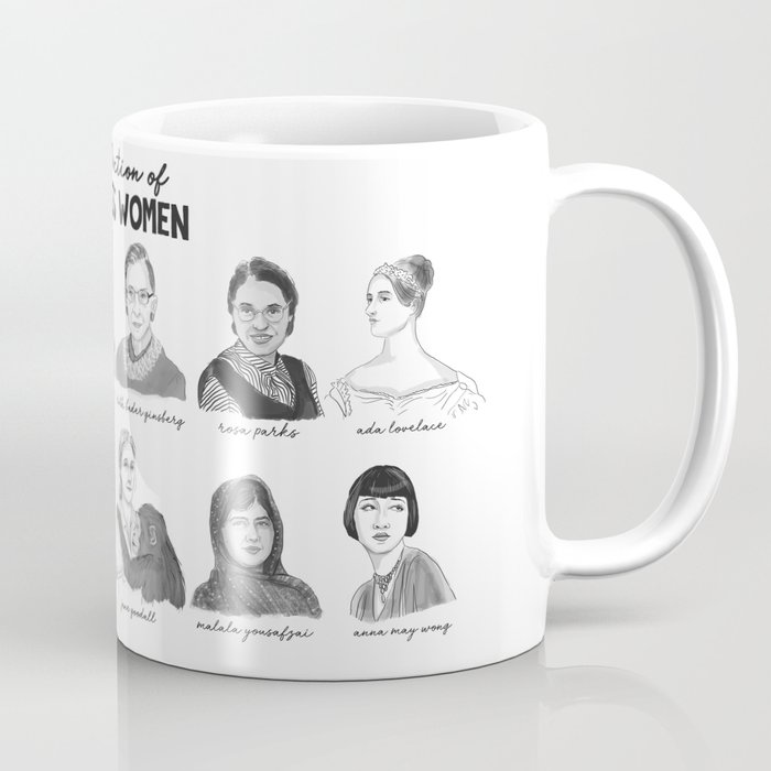 A Collection of Badass Women Coffee Mug by Jess Magoo