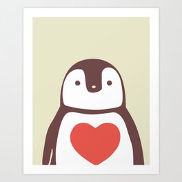 I love penguin Art Print