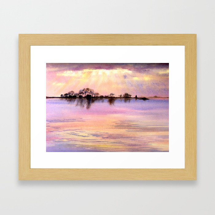 Island Sunrise Framed Art Print