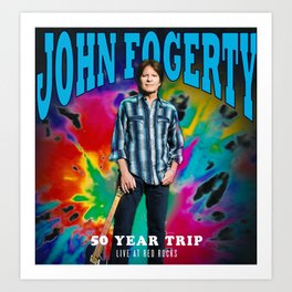 new john fogerty tour 2020/2021 cinta#44 Art Print | Johnfogerty, Graphicdesign, Music 
