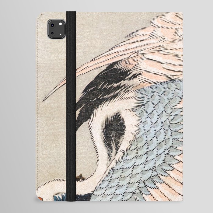 Katsushika Hokusai Two Cranes on a Pine iPad Folio Case