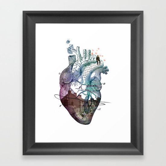 HEART// Framed Art Print