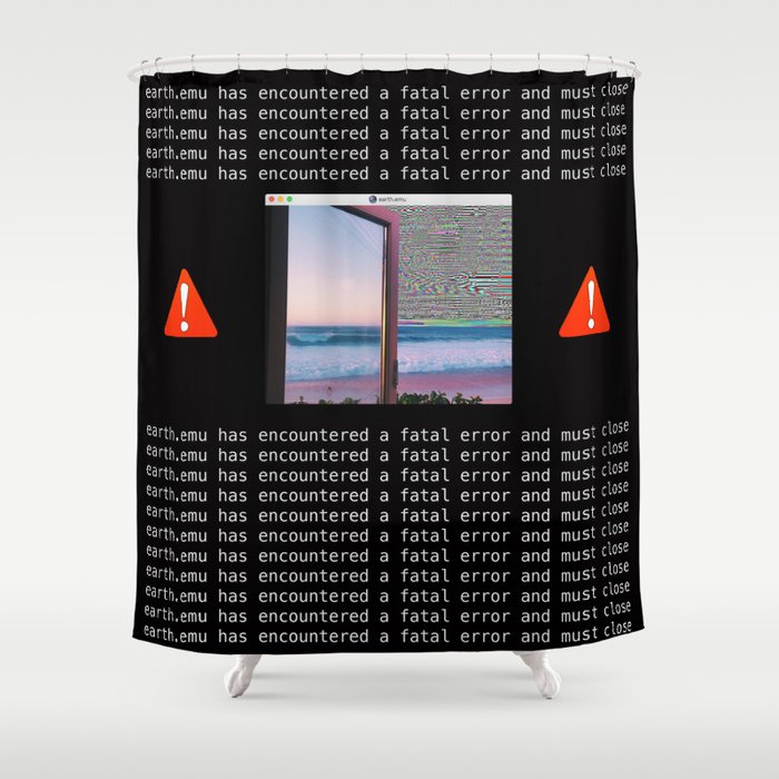Fatal Simulation Error Shower Curtain