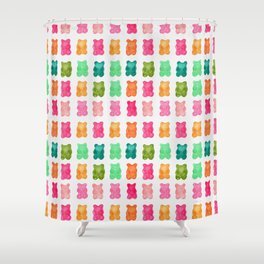 Gummy Bears Colorful Candy Shower Curtain