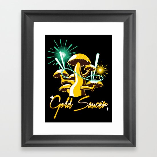 Gold Saucer Framed Art Print