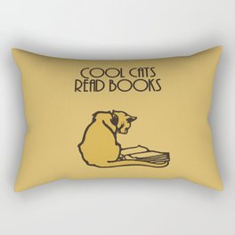 Cool cats read books Rectangular Pillow