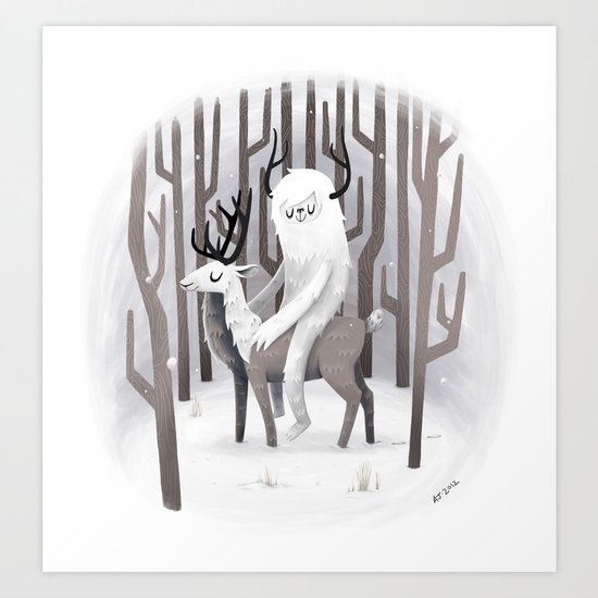 Winter Snow Art Print