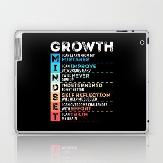 Motivational Quotes Growth for Entrepreneurs Laptop & iPad Skin