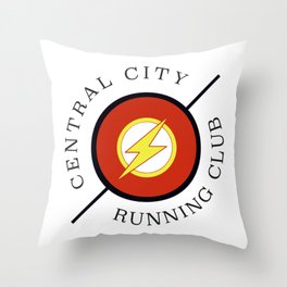 Central City running club Throw Pillow