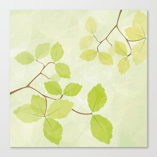 Spring Leaves Canvas Print