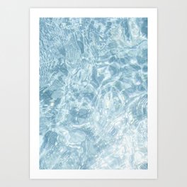 Clear Pool Water Photo | Pastel Color Art Print | Summer in Italy Travel Photography Art Print