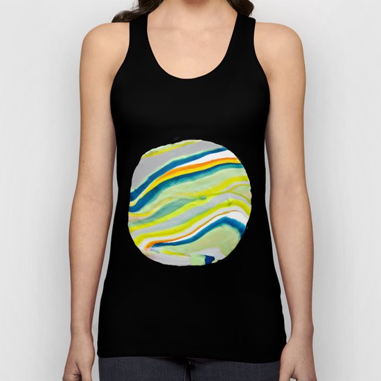 Earth Lines Marbling, Unite Unisex Tank Top