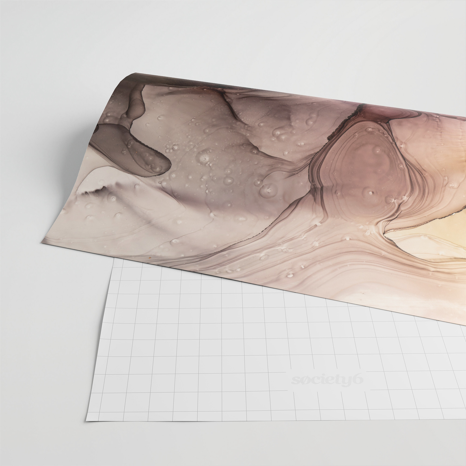 Abstract Alcohol Ink Art Sun Above The Mountains Wrapping Paper