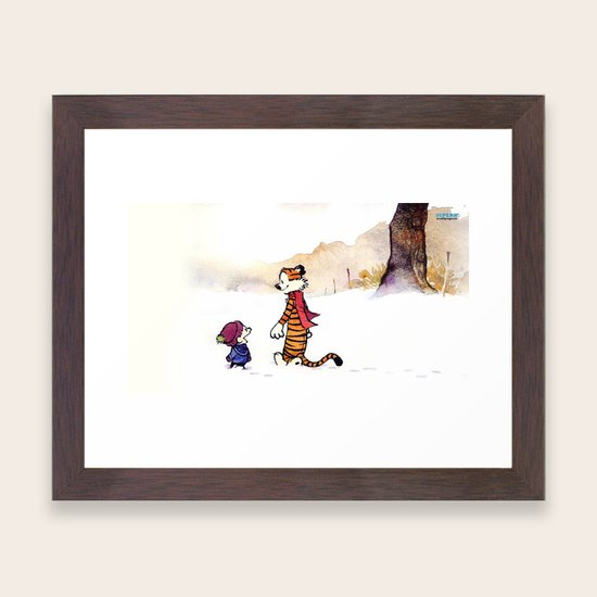 Calvin And Hobbes Winter Framed Art Print By Lbcool Society6