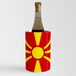 Macedonian Flag of Macedonia Wine Chiller
