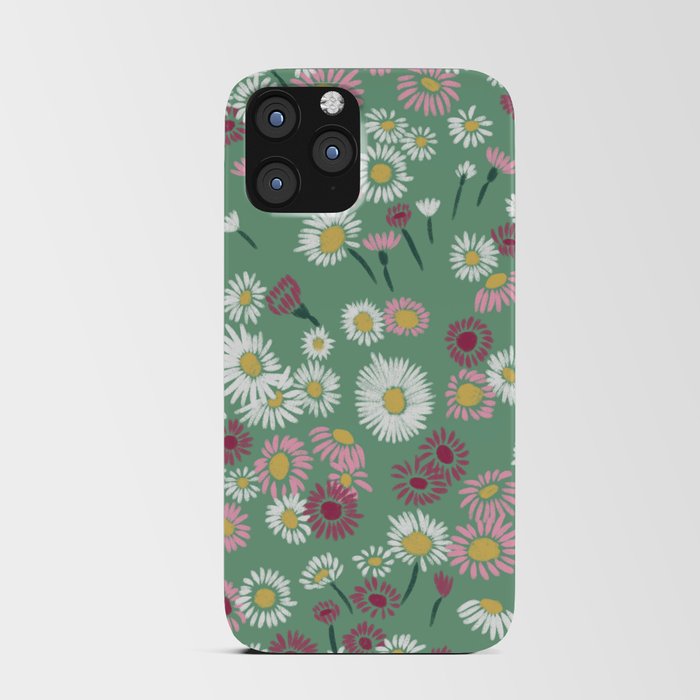 Pink & White Daisies iPhone Card Case