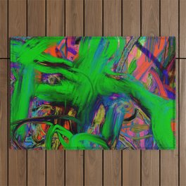 Abstract expressionist Art. Abstract Painting 78. Outdoor Rug
