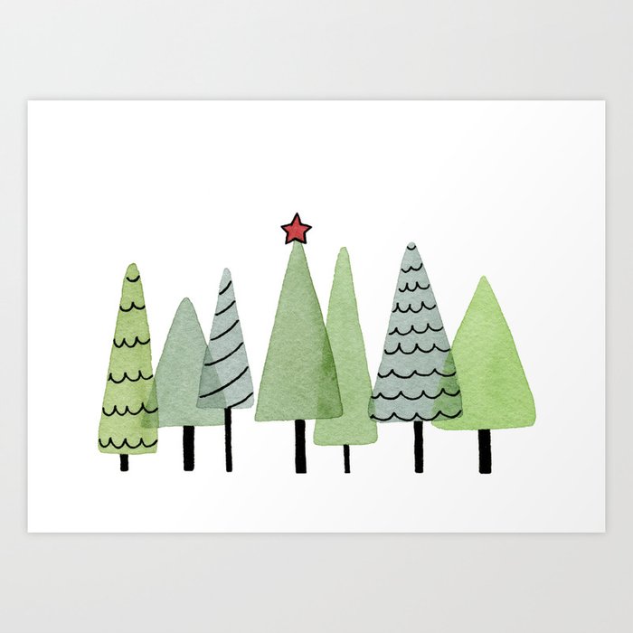 Abstract store christmas tree