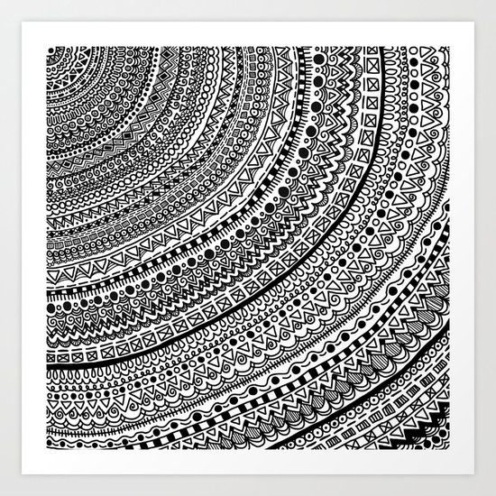 Black Pulse o1. Art Print