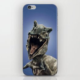 Smiling Dinosaur Selfie iPhone Skin