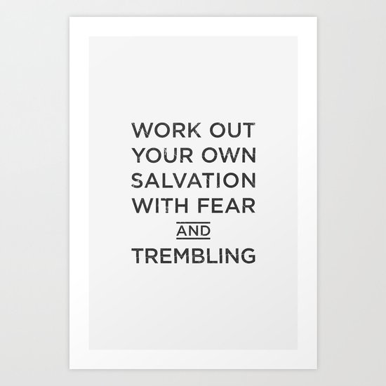 fear & trembling, brothers. Art Print