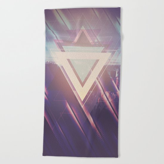 Future Skyline. Beach Towel