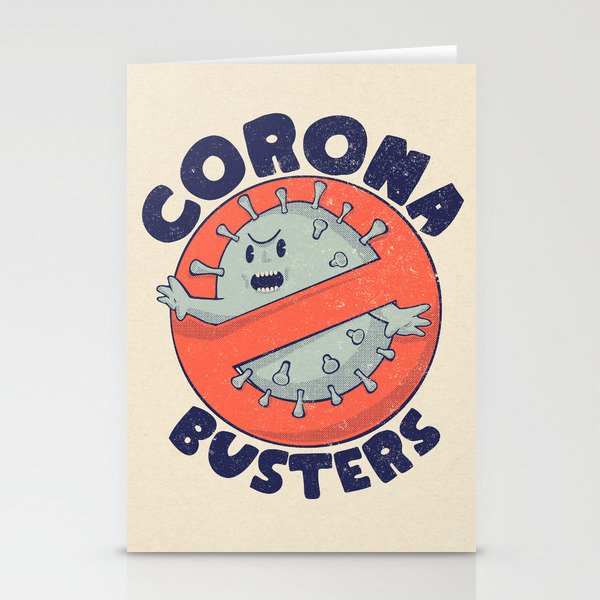 Coronabusters Logo T Shirt for Frontline Virus Outbreak Pandemic Fighters Healthcare Workers Survived  Nurses Doctors MD Medical Staff Self Isolating Toilet Paper Apocalypse Stay at Home Social Distancing Wash Your Hands Stationery Cards