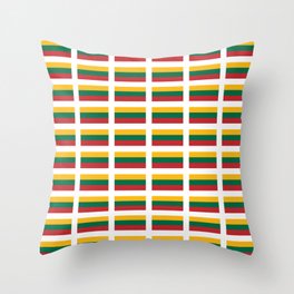 Flag of Lithuania – Lietuva,Lithuanian,Lietuvos,vilnius,kaunas,baltic,viking. Throw Pillow