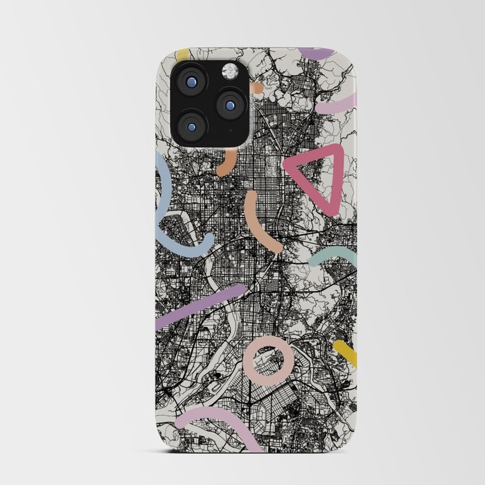 KYOTO Japan - colorful city map iPhone Card Case