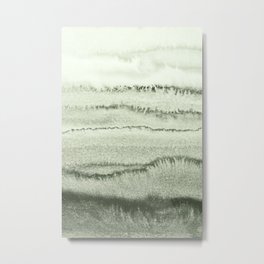 WITHIN THE TIDES - SAGE GREEN by MS  Metal Print | Insta Green, Herbs, Landscape, Boho, Monika Strigel, Spring Green, Abstract, Scandi, Ocean, Sage 