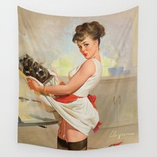 Pin up girl tapestry 2025