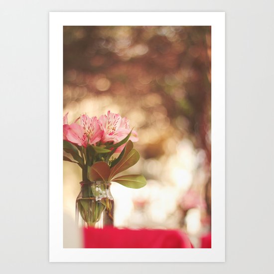 Under a bokeh sky Art Print