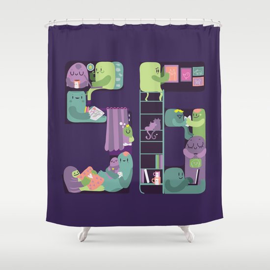 S6 tee Home is where S6 is Shower Curtain