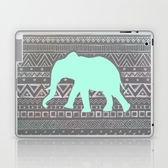 Mint Elephant Laptop & iPad Skin