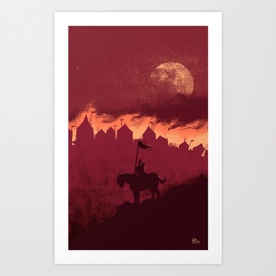 A Rather Dramatic Point in a Story Art Print