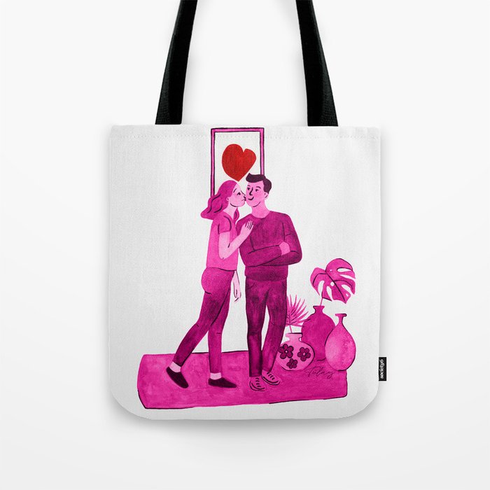 Valentine's Day - Pink Tote Bag