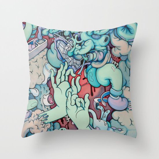 Manic Episode Throw Pillow