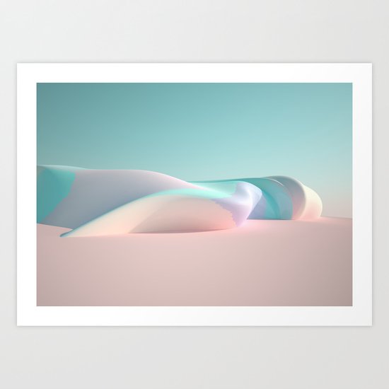 Soft Rock Art Print