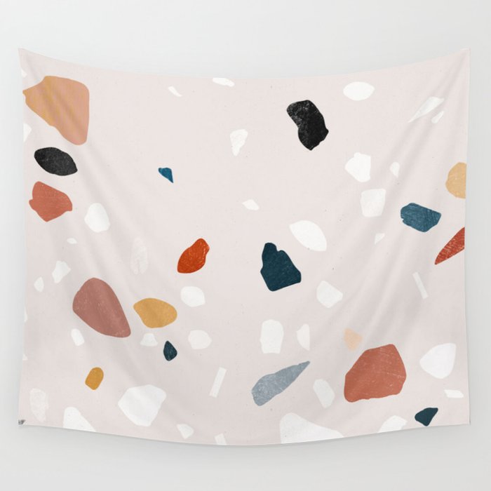 Colored Terrazzo Wall Tapestry