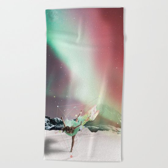 DANCE WITH AURORA Beach Towel