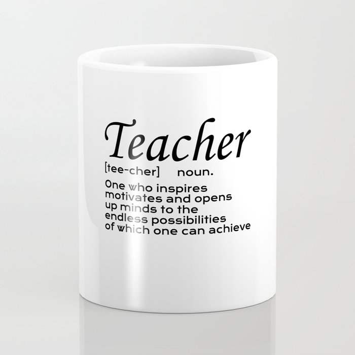 Teacher Definition Tall Coffee or Tea Mug - Latte Size – Neurons Not  Included™