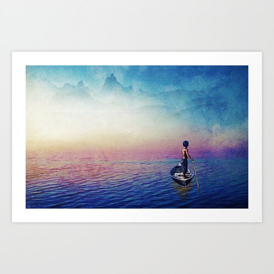 somewhere Art Print
