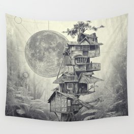 Treehouse Wall Tapestry
